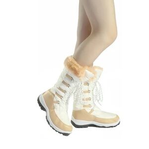 DREAM PAIRS Women Waterproof Insulated Snow Boots Zip Up Fur Lined Boots WINTER